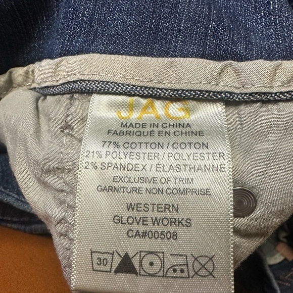 Jag Jeans Women's Sz 14 Medium Wash Blue Dive Stretchable High Rise Straight Leg - Picture 5 of 5